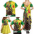 Senegal African Renaissance Monument Family Matching Summer Maxi Dress and Hawaiian Shirt Ankara Pattern