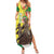 Senegal African Renaissance Monument Family Matching Summer Maxi Dress and Hawaiian Shirt Ankara Pattern