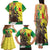 Senegal African Renaissance Monument Family Matching Tank Maxi Dress and Hawaiian Shirt Ankara Pattern