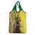 Senegal African Renaissance Monument Grocery Bag Ankara Pattern