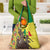 Senegal African Renaissance Monument Grocery Bag Ankara Pattern