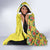 Senegal African Renaissance Monument Hooded Blanket Ankara Pattern