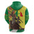 Senegal African Renaissance Monument Hoodie Ankara Pattern