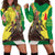 Senegal African Renaissance Monument Hoodie Dress Ankara Pattern