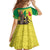 Senegal African Renaissance Monument Kid Short Sleeve Dress Ankara Pattern