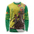 Senegal African Renaissance Monument Long Sleeve Shirt Ankara Pattern