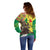 Senegal African Renaissance Monument Off Shoulder Sweater Ankara Pattern