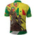 Senegal African Renaissance Monument Polo Shirt Ankara Pattern