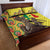 Senegal African Renaissance Monument Quilt Bed Set Ankara Pattern