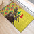 Senegal African Renaissance Monument Rubber Doormat Ankara Pattern