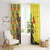 Senegal African Renaissance Monument Window Curtain Ankara Pattern