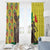 Senegal African Renaissance Monument Window Curtain Ankara Pattern