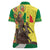 Senegal African Renaissance Monument Women Polo Shirt Ankara Pattern