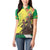 Senegal African Renaissance Monument Women Polo Shirt Ankara Pattern