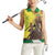 Senegal African Renaissance Monument Women Sleeveless Polo Shirt Ankara Pattern