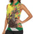 Senegal African Renaissance Monument Women Sleeveless Polo Shirt Ankara Pattern