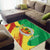 Senegal Independence Day Area Rug Coat Of Arms Grunge Style