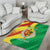 Senegal Independence Day Area Rug Coat Of Arms Grunge Style