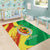 Senegal Independence Day Area Rug Coat Of Arms Grunge Style