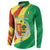 Senegal Independence Day Button Sweatshirt Coat Of Arms Grunge Style