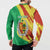 Senegal Independence Day Button Sweatshirt Coat Of Arms Grunge Style