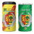 Senegal Independence Day 4 in 1 Can Cooler Tumbler Coat Of Arms Grunge Style