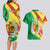 Senegal Independence Day Couples Matching Long Sleeve Bodycon Dress and Hawaiian Shirt Coat Of Arms Grunge Style