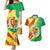 Senegal Independence Day Couples Matching Mermaid Dress and Hawaiian Shirt Coat Of Arms Grunge Style