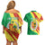 Senegal Independence Day Couples Matching Off Shoulder Short Dress and Hawaiian Shirt Coat Of Arms Grunge Style