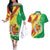 Senegal Independence Day Couples Matching Off The Shoulder Long Sleeve Dress and Hawaiian Shirt Coat Of Arms Grunge Style