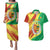 Senegal Independence Day Couples Matching Puletasi and Hawaiian Shirt Coat Of Arms Grunge Style