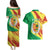 Senegal Independence Day Couples Matching Puletasi and Hawaiian Shirt Coat Of Arms Grunge Style