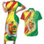 Senegal Independence Day Couples Matching Short Sleeve Bodycon Dress and Hawaiian Shirt Coat Of Arms Grunge Style