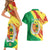 Senegal Independence Day Couples Matching Short Sleeve Bodycon Dress and Hawaiian Shirt Coat Of Arms Grunge Style