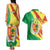 Senegal Independence Day Couples Matching Tank Maxi Dress and Hawaiian Shirt Coat Of Arms Grunge Style