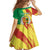 Senegal Independence Day Family Matching Long Sleeve Bodycon Dress and Hawaiian Shirt Coat Of Arms Grunge Style