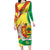 Senegal Independence Day Family Matching Long Sleeve Bodycon Dress and Hawaiian Shirt Coat Of Arms Grunge Style