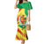 Senegal Independence Day Family Matching Mermaid Dress and Hawaiian Shirt Coat Of Arms Grunge Style