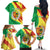 Senegal Independence Day Family Matching Off The Shoulder Long Sleeve Dress and Hawaiian Shirt Coat Of Arms Grunge Style