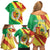 Senegal Independence Day Family Matching Off Shoulder Short Dress and Hawaiian Shirt Coat Of Arms Grunge Style