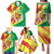 Senegal Independence Day Family Matching Puletasi and Hawaiian Shirt Coat Of Arms Grunge Style