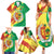 Senegal Independence Day Family Matching Summer Maxi Dress and Hawaiian Shirt Coat Of Arms Grunge Style