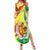 Senegal Independence Day Family Matching Summer Maxi Dress and Hawaiian Shirt Coat Of Arms Grunge Style