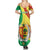 Senegal Independence Day Family Matching Summer Maxi Dress and Hawaiian Shirt Coat Of Arms Grunge Style