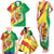 Senegal Independence Day Family Matching Tank Maxi Dress and Hawaiian Shirt Coat Of Arms Grunge Style