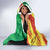 Senegal Independence Day Hooded Blanket Coat Of Arms Grunge Style