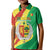 Senegal Independence Day Kid Polo Shirt Coat Of Arms Grunge Style