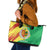 Senegal Independence Day Leather Tote Bag Coat Of Arms Grunge Style