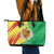 Senegal Independence Day Leather Tote Bag Coat Of Arms Grunge Style