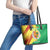 Senegal Independence Day Leather Tote Bag Coat Of Arms Grunge Style